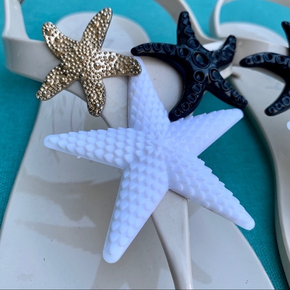 Nautical Starfish Jelly Sandals by Dizzy - Picture 2 of 5